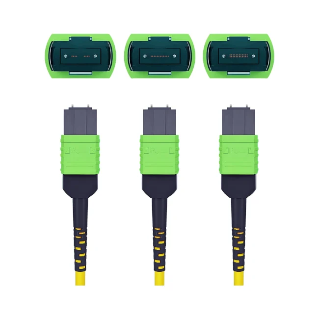 MTP Patch Cable,single mode fiber(G657A1),Type C,MTP-24 Cable APC (Male) to MTP-24 Cable APC (Male),OFNP-Plenum,1m (3.28ft)~100m (328.08ft)