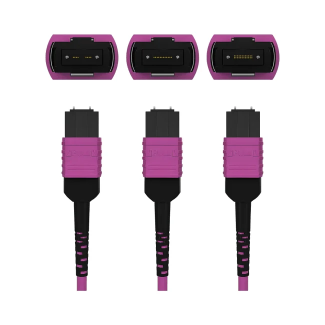 MTP 24 Jumper,Multimode fiber(OM4),Type C,MTP 24 Jumper UPC (Male) to MTP 24 Jumper UPC (Male),OFNP-Plenum,1m (3.28ft)~100m (328.08ft)