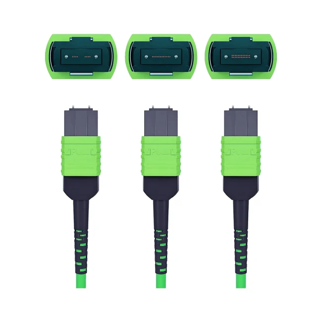 MTP Jumpers,Multimode fiber(OM5),Type C,MTP 12 Jumpers UPC (Male) to MTP 12 Jumpers UPC (Male),OFNP-Plenum,1m (3.28ft)~100m (328.08ft)