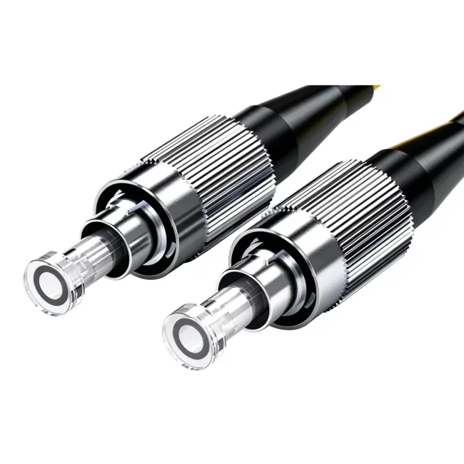 Fiber Jumper Cables, FC UPC Fiber Connector Simplex to FC APC Connector Simplex, Single Mode Fiber(G657A1), 2.0mm, Tight-Buffered, Yellow, Riser (OFNR), 0.2m (0.65ft)-30m (98.43ft)