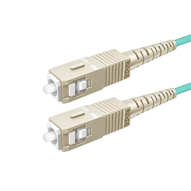 SC Fiber Connector, Duplex SC UPC Connector Meaning to Duplex SC UPC Connector Meaning, Multimode Fiber (OM3), 2.0mm, Tight-Buffered, Orange, Riser (OFNR), 0.2m (0.65ft)-30m (98.43ft)