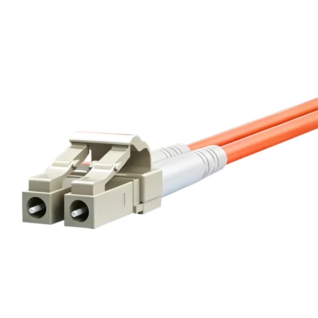 Fiber Jumper Cables, Duplex LC UPC MMF to Duplex SC UPC Connector Fiber, Multimode Fiber (OM1), 2.0mm, Tight-Buffered, Orange, Riser (OFNR), 0.2m (0.65ft)-30m (98.43ft)