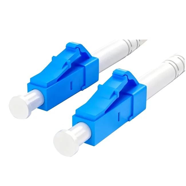 Fiber Jumper Cable, LC UPC Connector Simplex to LC/APC Connector Simplex, Single Mode Fiber(G657A1), 2.0mm, Tight-Buffered, Yellow, Riser (OFNR), 0.2m (0.65ft)-30m (98.43ft)