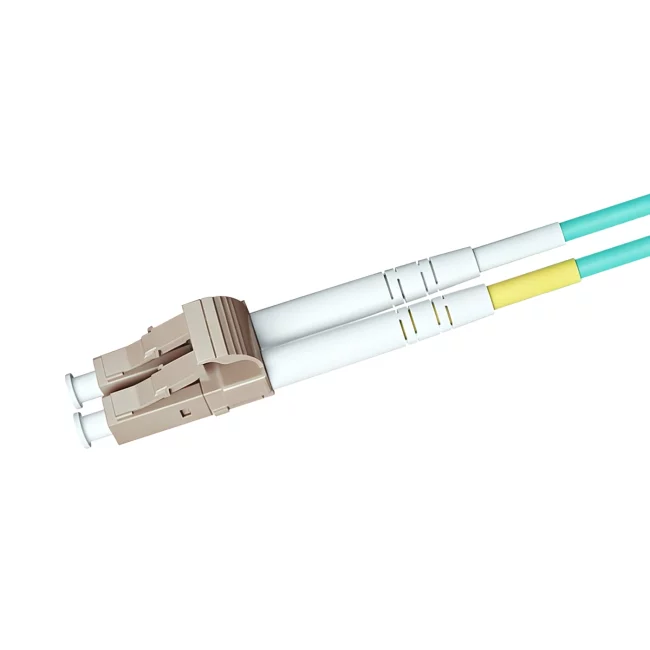 Fiber Jumper Connector Types, Duplex LC UPC Fiber Patch Cable to Duplex SC UPC Connector Fiber, Multimode Fiber (OM3), 2.0mm, Tight-Buffered, Orange, Riser (OFNR), 0.2m (0.65ft)-30m (98.43ft)