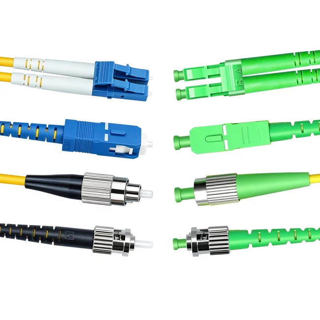 Fiber Patch Cables Single Mode, Duplex LC UPC SMF Optical to Duplex SC APC Cable, Single Mode Fiber(G657A1), 2.0mm, Tight-Buffered, Yellow, Riser (OFNR), 0.2m (0.65ft)-30m (98.43ft)