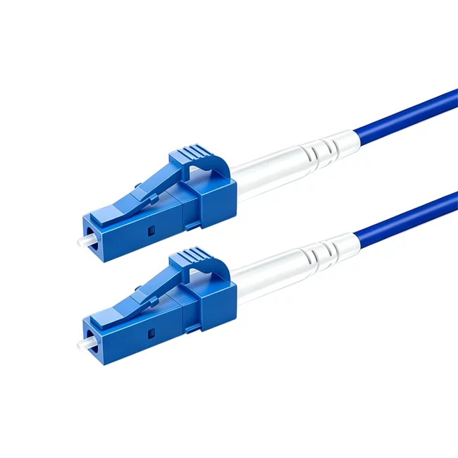 Armored Cables Types, LC UPC Fiber Patch Cable Simplex to LC UPC Fiber Patch Cable Simplex, Single Mode Fiber(G657A1), 3.0mm, Blue, Riser (OFCR), 1m (3.28ft)-30m (98.43ft)