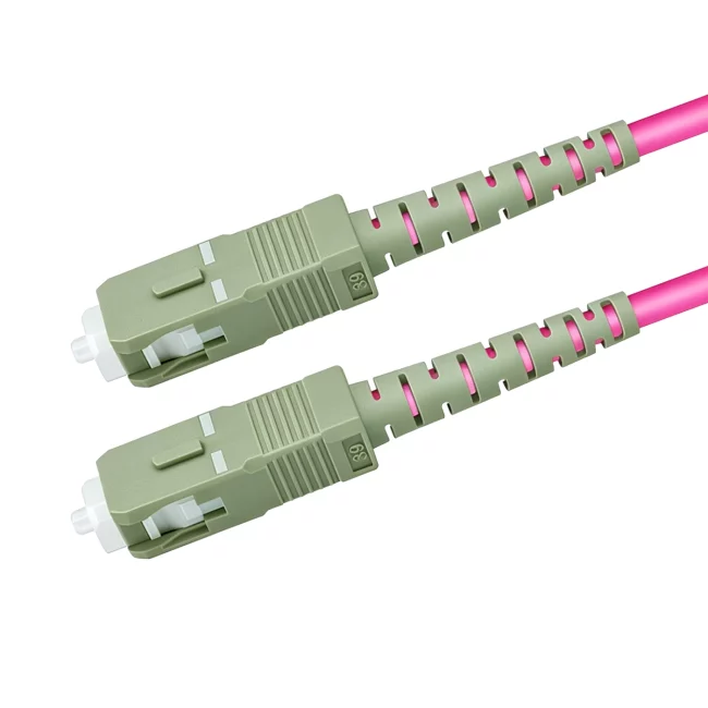What Is A Fiber Jumper, Duplex LC UPC MMF to Duplex SC UPC Connector Meaning, Multimode Fiber (OM4), 2.0mm, Tight-Buffered, Orange, Riser (OFNR), 0.2m (0.65ft)-30m (98.43ft)