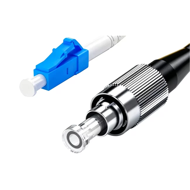Fiber Patch Cables, LC UPC Fiber Patch Cord Simplex to FC UPC Fiber Connector Simplex, Single Mode Fiber(G657A1), 2.0mm, Tight-Buffered, Yellow, Riser (OFNR), 0.2m (0.65ft)-30m (98.43ft)