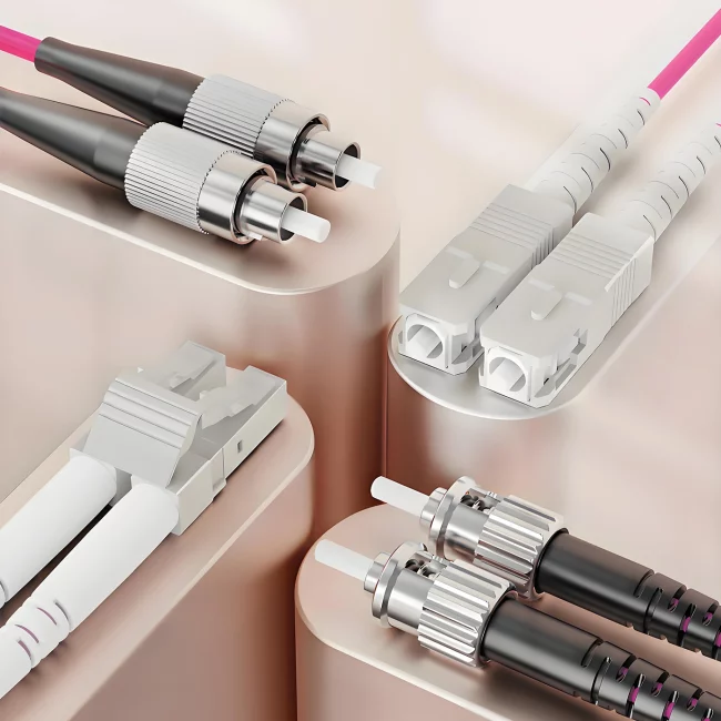 What Is A Fiber Jumper, Duplex LC UPC MMF to Duplex SC UPC Connector Meaning, Multimode Fiber (OM4), 2.0mm, Tight-Buffered, Orange, Riser (OFNR), 0.2m (0.65ft)-30m (98.43ft)