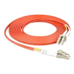 LC Fiber Jumper Multimode, Duplex LC UPC Fiber Patch Cable to Duplex LC UPC Fiber Patch Cable, Multimode Fiber (OM1), 2.0mm, Tight-Buffered, Orange, Riser (OFNR), 0.2m (0.65ft)-30m (98.43ft)
