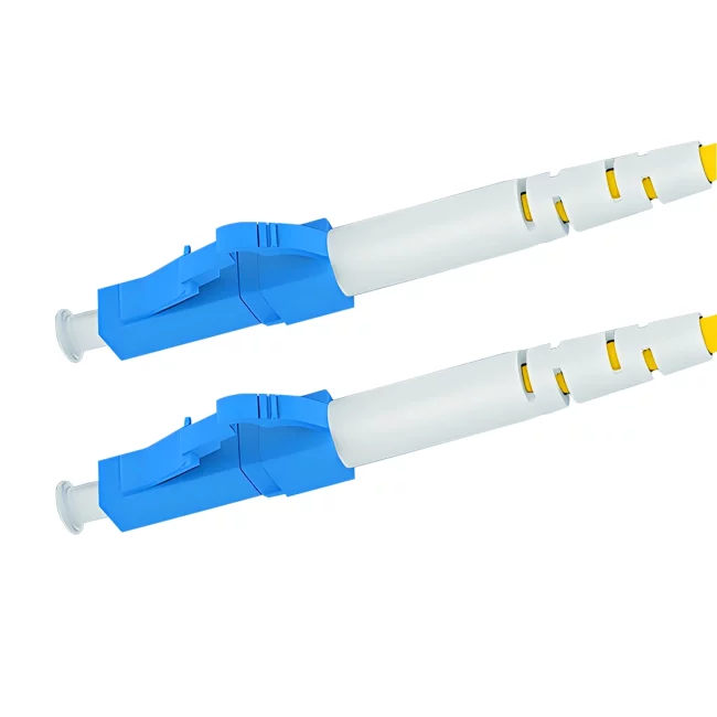Fiber Patch Cables Single Mode, LC UPC Fiber Patch Cord Simplex to FC APC Fiber Connector Simplex, Single Mode Fiber(G657A1), 2.0mm, Tight-Buffered, Yellow, Riser (OFNR), 0.2m (0.65ft)-30m (98.43ft)