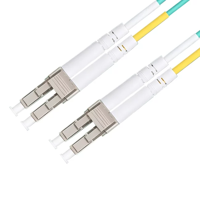 Fiber Patch Cables Multimode, Duplex LC UPC Fiber Cable to Duplex LC UPC Fiber Cable, Multimode Fiber (OM3), 2.0mm, Tight-Buffered, Orange, Riser (OFNR), 0.2m (0.65ft)-30m (98.43ft)