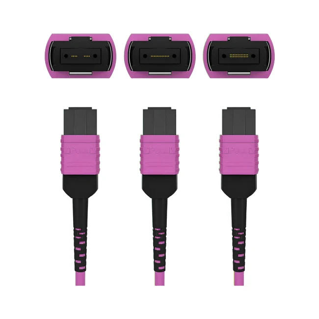 Cabo MPO OM4,Multimode fiber(OM4),Type B,MPO OM4 3m-MPO 12 PC (Female) to MPO OM4 3m-MPO 12 PC (Female),OFNP-Plenum,3m (9.84ft)