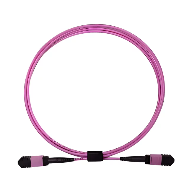Fibra MPO OM4 ,Multimode fiber(OM4),Type C,OM4 MPOw-8 Jumper PC (Male) to OM4 MPOw-8 Jumper PC (Male),OFNP-Plenum,10m (32.81ft)