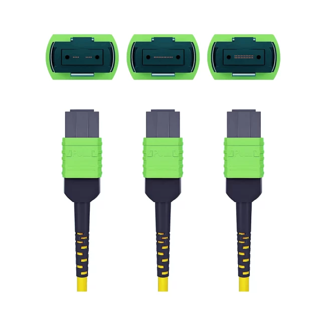 MPO Fiber Patch Cable,single mode fiber(G657A1),Type A,MPO Jumpers-8 Cable APC (Female) to MPO Jumpers-8 Cable APC (Female),OFNP-Plenum,1m (3.28ft)~100m (328.08ft)