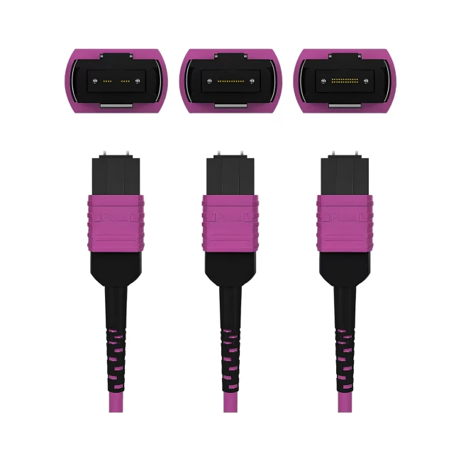 MTP/MPO Fiber Cable,Multimode fiber(OM4),Type C,MTP 8 Jumper UPC (Male) to MTP 8 Jumper UPC (Male),OFNP-Plenum,1m (3.28ft)~100m (328.08ft)