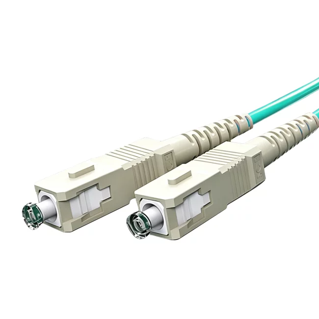 SC Fiber Connector, Duplex SC UPC Connector Meaning to Duplex SC UPC Connector Meaning, Multimode Fiber (OM3), 2.0mm, Tight-Buffered, Orange, Riser (OFNR), 0.2m (0.65ft)-30m (98.43ft)