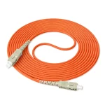 SC Fiber Connector, SC UPC Connector Fiber Simplex to SC UPC Connector Fiber Simplex, Multimode Fiber (OM1), 2.0mm, Tight-Buffered, Orange, Riser (OFNR), 0.2m (0.65ft)-30m (98.43ft)