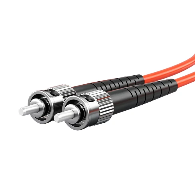 Fiber Patch Cables, Duplex LC UPC Fiber Cable to Duplex ST UPC fiber optic Connector, Multimode Fiber (OM1), 2.0mm, Tight-Buffered, Orange, Riser (OFNR), 0.2m (0.65ft)-30m (98.43ft)