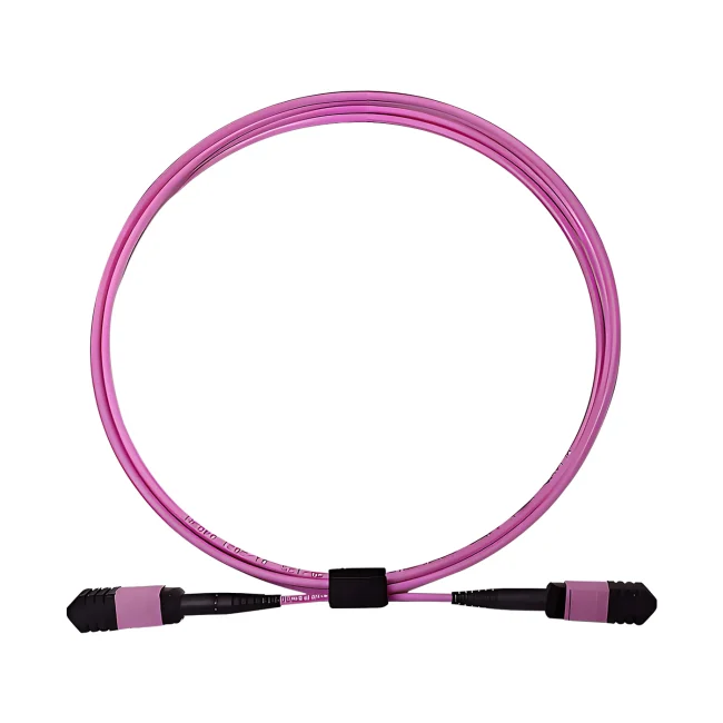 Cabo MPO OM4,Multimode fiber(OM4),Type B,MPO OM4 3m-MPO 12 PC (Female) to MPO OM4 3m-MPO 12 PC (Female),OFNP-Plenum,3m (9.84ft)