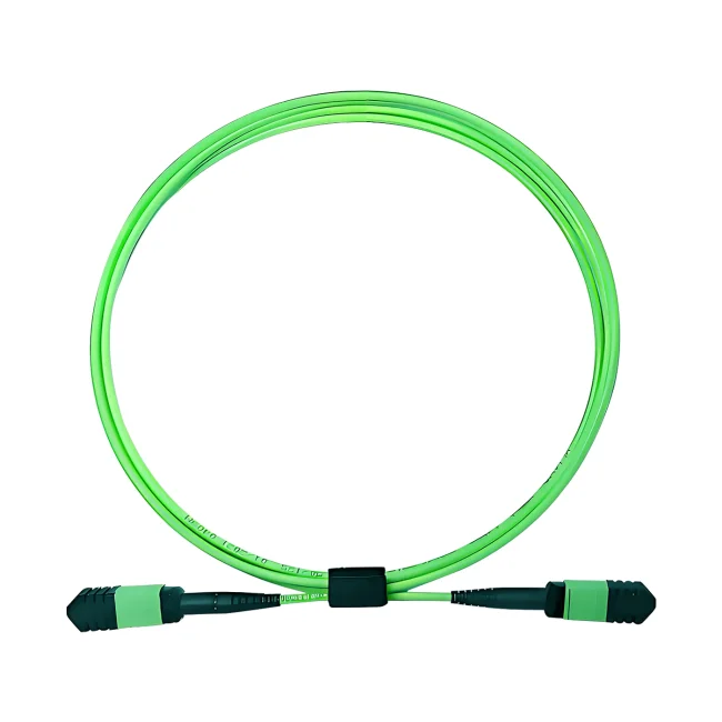 Cable OM5 MPO,Multimode fiber(OM5),Type B,MPO12 Connector-MPO 12 PC Connector (Female) to MPO12 Connector-MPO 12 PC Connector (Female),OFNP-Plenum,1m (3.28ft)