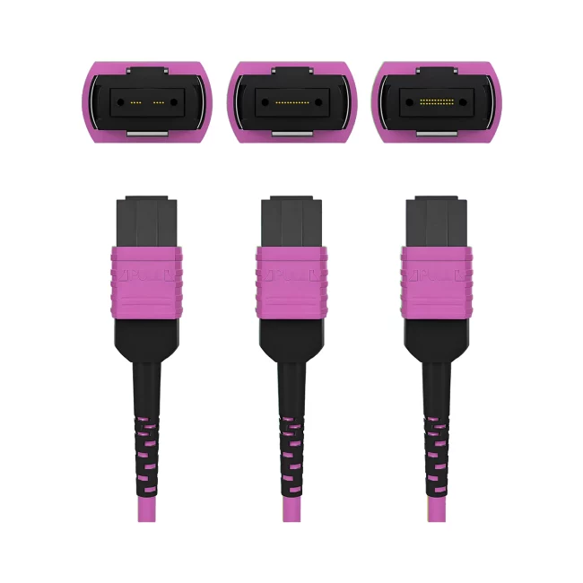 MTP 16 Jumper,Multimode fiber(OM4),Type A,MTP 16 Jumper APC (Female) to MTP 16 Jumper APC (Female),OFNP-Plenum,1m (3.28ft)~100m (328.08ft)