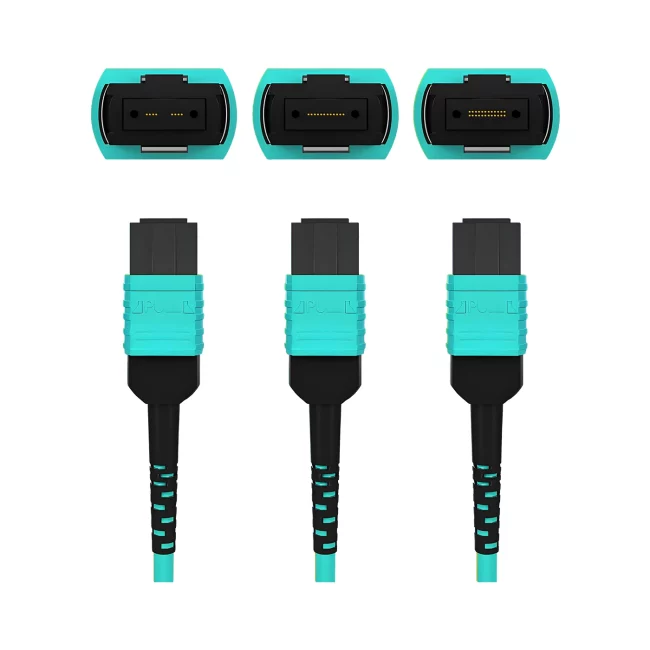 MTP Fiber,Multimode fiber(OM3),Type B,MTP-8 Cable UPC (Female) to MTP-8 Cable UPC (Female),OFNP-Plenum,1m (3.28ft)~100m (328.08ft)