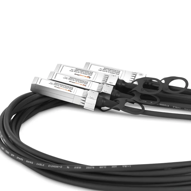 Direct Attach Copper Cable(DAC Cable)|Passive Direct Attach Copper Breakout Cable Cisco Compatible 40G QSFP+ to 4x10G SFP+ ,1m (3.28ft)~7m (22.97ft)