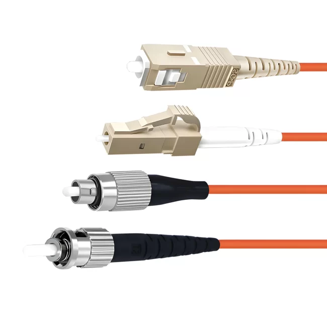 Fiber Patch Cables Multimode, LC UPC MMF Simplex to LC UPC MMF Simplex, Multimode Fiber (OM1), 2.0mm, Tight-Buffered, Orange, Riser (OFNR), 0.2m (0.65ft)-30m (98.43ft)