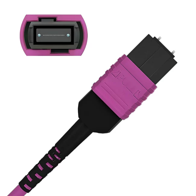 MTP To MTP,MTP Fiber Optic,Multimode fiber(OM4),Type A,MTP 24 Jumper UPC (Male) to MTP 24 Jumper UPC (Male),Flame Retardant LSZH,1m (3.28ft)~100m (328.08ft)