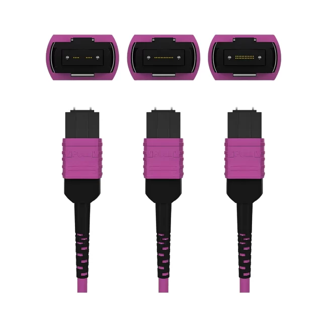 MTP To MTP,MTP Fiber Optic,Multimode fiber(OM4),Type A,MTP 24 Jumper UPC (Male) to MTP 24 Jumper UPC (Male),Flame Retardant LSZH,1m (3.28ft)~100m (328.08ft)