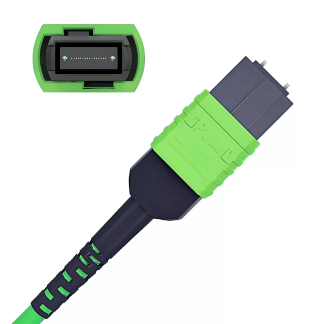 mpo patch cord,mpo patch cable,Multimode Fiber(OM5),Type A,MPO 24 Connector-24 PC (Male) to MPO 24 Connector-24 PC (Male),Flame Retardant LSZH,1m (3.28ft)~100m (328.08ft)