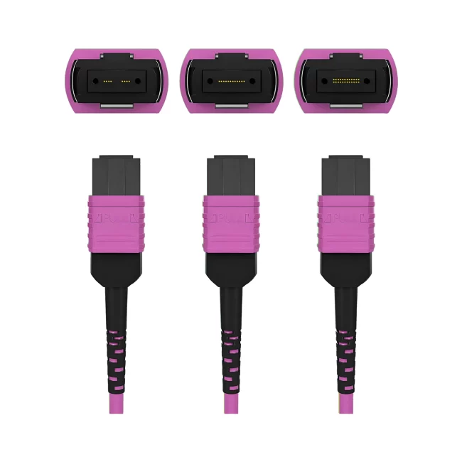 Custom MTP/MPO Cables,Multimode fiber(OM4),Type C,MTP 8 Jumper UPC (Female) to MTP 8 Jumper UPC (Female),Flame Retardant LSZH,1m (3.28ft)~100m (328.08ft)